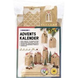 folia Kit pour calendrier de l'Avent HYGGE DORF, 49 pièces