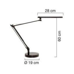 Lampe à led Unilux Mamboled - en ABS et alu - noire