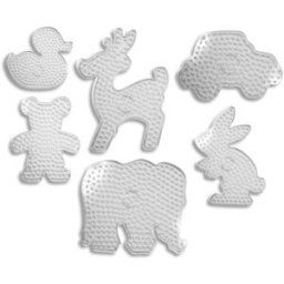 DTM Lot de 6 plaques pour perles à repasser XXL assorties