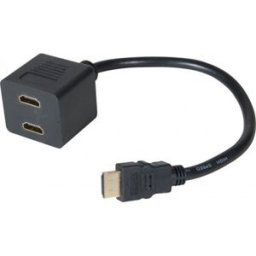 CABLE 1 HDMI/ M vers 2 HDMI /F (AUDIO)