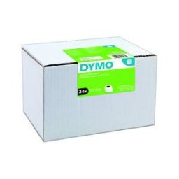 Dymo Étiquettes d'adresse large S0722390 pour labelWriter 89 x 36 mm - noir sur fond blanc - boîte de 24 rouleaux de 260 Étiquettes - paquet 24 rouleaux