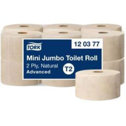 Essuie-mains recyclé Tork Xpress H2 enchevêtrés double épaisseur gaufré Naturel - lot de 21 rouleaux