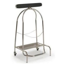 Support-sac mobile à pédale avec clapet - 110 litres