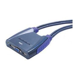 Aten CS64US Mini KVM 4 UC VGA/USB + Audio câbles intégrés