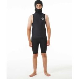 Rip Curl Veste de surf enfant Polypro à capuche Flashbomb Black 16 male