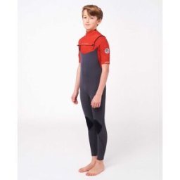 Rip Curl Combinaison Enfant Dawn Patrol à Manches Courtes 2/2 Zip Poitrine Red 16 male