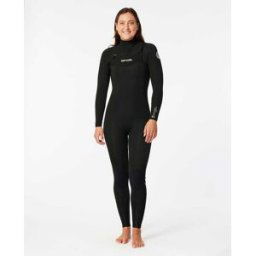 Rip Curl Combinaison femme Dawn Patrol Perf 4/3 Zip poitrine Black 12 female