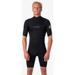 Rip Curl Combinaison à manches courtes Dawn Patrol 2mm Zip poitrine Black S male
