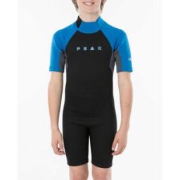 Rip Curl Combinaison printemps enfant Peak Energy manches courtes Zip dos Black/Blue 16 male