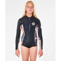 Rip Curl Combinaison Shorty G-Bomb Manches Longues Filles Black/Gold 14 female