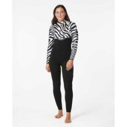 Rip Curl Combinaison femme Ebomb 4/3 sans Zip imprimée Black/White 10 female