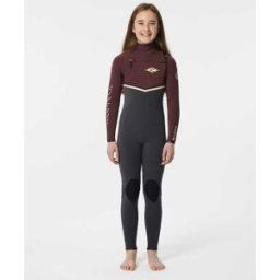 Rip Curl Combinaison enfant Flashbomb 4/3 Zip poitrine Maroon 8 male
