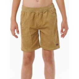 Rip Curl Short enfant à taille élastique en Velours Surf Cord Dark Khaki 14 male