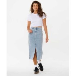 Rip Curl Jupe midi en jeans The Search Denim Vintage Blue M female