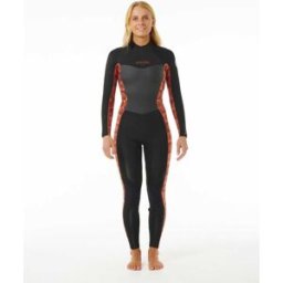 Rip Curl Combinaison femme Dawn Patrol 4/3 Zip dos imprimée Rust 4 female