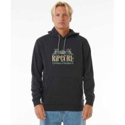 Rip Curl Sweat à capuche Down The Line Washed Black L male