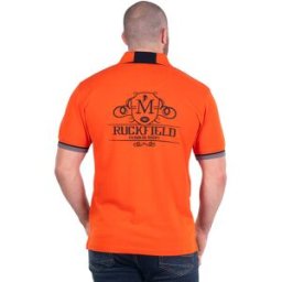 Polo Ruckfield à manches courtes Maison de Rugby orange