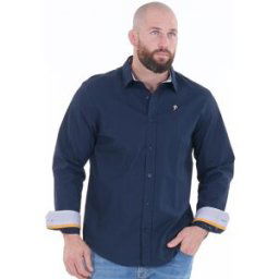 Chemise Maison de Rugby à manches longues Ruckfield bleu marine
