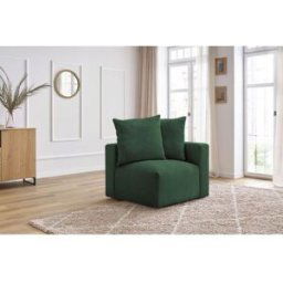 Angle pour canapé modulable VOLTAIRE vert angle droit BOBOCHIC 1 places Angle droit
