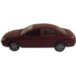 Norev presse 1/43 - peugeot 607 rouge bordeaux 5x11x3