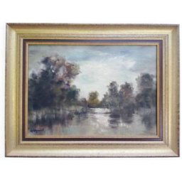 Tableau original Maurice Legrand "Sologne multicolore 57x5x44