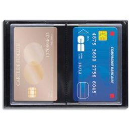 Etuis pour 10 cartes de crédit ELBA - 6,5 x 19,5 cm - PVC 15/100eme