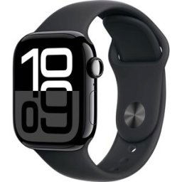 Apple Watch Series 10 GPS 42 mm boîtier en aluminium bracelet de sport noir S/M
