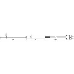Greisinger GES20-K-1-L01 Sonde alimentaire -65 à +550 °C sonde K
