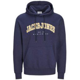 Pull Jack & Jones Caleb Sweat Hood Bleu
