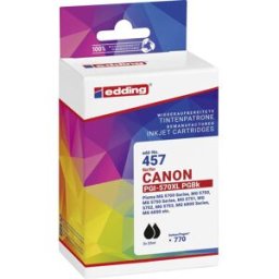 Edding Encre remplace Canon 2x PGI-570XL compatible paquet de 2 noir EDD-457 18-457-01