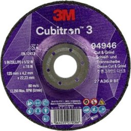 Cubitron 94946 Cubitron™ 3 Cut and Grind Disque à ébarber Diamètre 125 mm Ø de perçage 22.23 mm 10 pc(s)