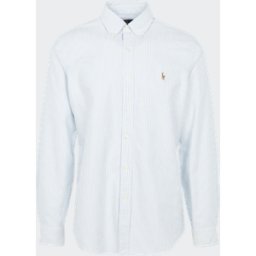Polo Ralph Lauren - Chemise col amÃ©ricain regular-fit en coton - Taille M Bleu M male