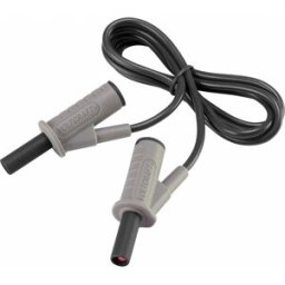 VOLTCRAFT Cordon de mesure de sécurité[Banane mâle 4 mm -Banane mâle 4 mm ] Ultra flexibles 1.00 m;noir;MSB-501 10 A