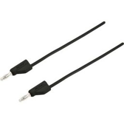 VOLTCRAFT Ultra-flexible Cordon de mesure [Banane mâle 4 mm - Banane mâle 4 mm ] 5.00 m noir MSB-300 10 A