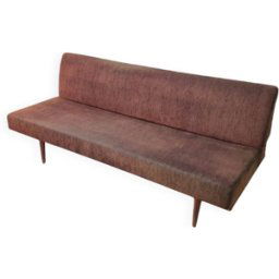Lit de repos Minerva Peter Hvidt Orla Mølgaard Nielsen France et Daverkosen, Danemark années 1950 marron 193x85x83
