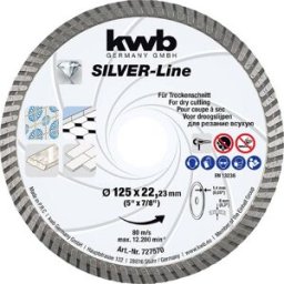 kwb 727570 Disque à tronçonner diamanté Diamètre 125 mm Ø de perçage 22.23 mm 1 pc(s)