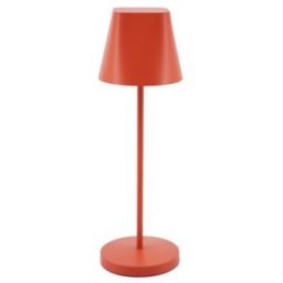 Lampe de décoration Unilux Ava - Led intégrée - Tactile - Abat-jour et socle terracotta
