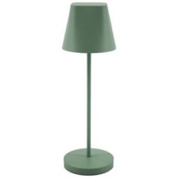 Lampe de décoration Unilux Ava - Led intégrée - Tactile - Abat-jour et socle sauge