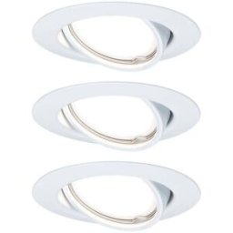 Paulmann 93422 Base Spot encastrable jeu de 3 LED GU10 15 W blanc