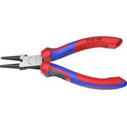 Knipex 22 02 160 pour latelier Pince à bouts ronds droite Acier magnétique Chrome-Vanadium 160 mm