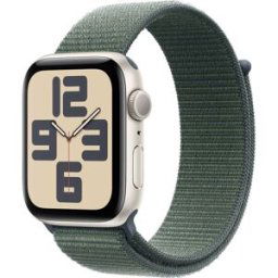 Apple Watch SE (2024) GPS 44 mm boîtier en aluminium Sport Loop vert marin