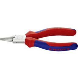 Knipex 22 05 140 pour lélectronique et la mécanique de précision Pince à bouts ronds droite Acier magnétique Chrome-Vanadium 140 mm