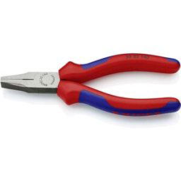 Knipex 20 02 140 pour latelier Pince à becs plats droite Acier magnétique Chrome-Vanadium 140 mm
