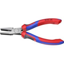 Knipex 20 02 160 pour latelier Pince à becs plats droite Acier magnétique Chrome-Vanadium 160 mm