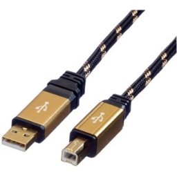 ROLINE GOLD Câble USB 2.0, type A-B, 4,5 m