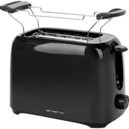 EMERIO TO-128676.3 Grille-pain sans BPA, avec grille spéciale viennoisieries noir