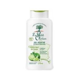 Le Petit Olivier Gel Douche à l'Eau d'Olive Bio de Provence et Citron Vert de Corse 270 ml - Flacon 270 ml