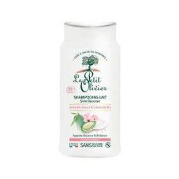 Le Petit Olivier Shampooing Lait Amande Douce et Crème de Riz Cheveux Normaux 250 ml - Flacon 250 ml