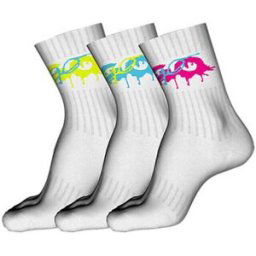 Chaussettes BOSS LOT DE 3 PAIRES DE CHAUSSETTES COURTES AVEC DOUBLE LOGO Blanc