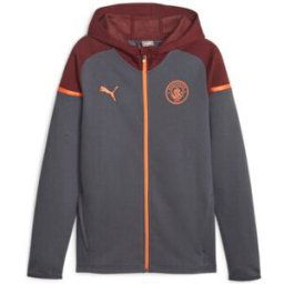 Sweat-shirt Puma VESTE À CAPUCHE CASUALS MANCHESTER CITY GRISE Gris